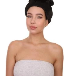 HPO Women's Pinned Up China Girl Wig | Black Cosplay Wig | Premium Breathable Capless Cap