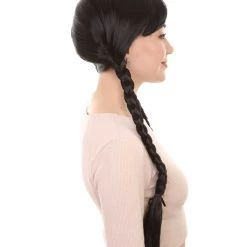 HPO Dutch Girl Braided Wigs | Colonial Character Cosplay Wigs Multiple Colors | Premium Breathable Capless Cap Women's