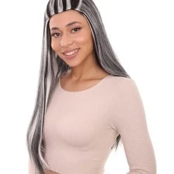 HPO Monster Womens Wig | Two Toned Cosplay Halloween Wig | Premium Breathable Capless Cap