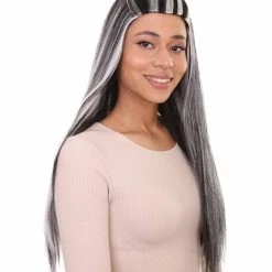 HPO Monster Womens Wig | Two Toned Cosplay Halloween Wig | Premium Breathable Capless Cap