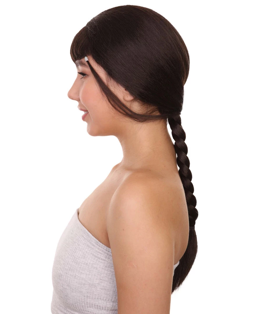 Adult Women's Animated Leader Of The Water Tribe Cosplay Wig, 22" Inch Long Pigtail Braided Hair | HPO