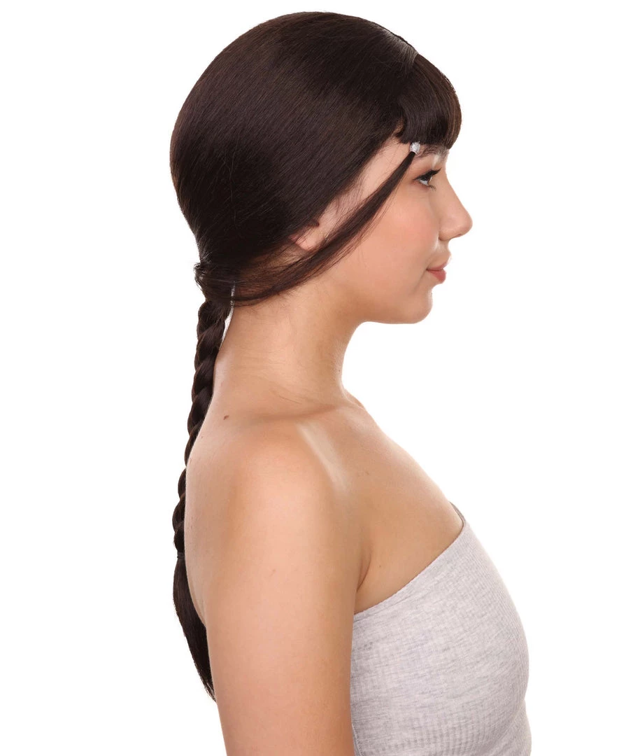 Adult Women's Animated Leader Of The Water Tribe Cosplay Wig, 22" Inch Long Pigtail Braided Hair | HPO