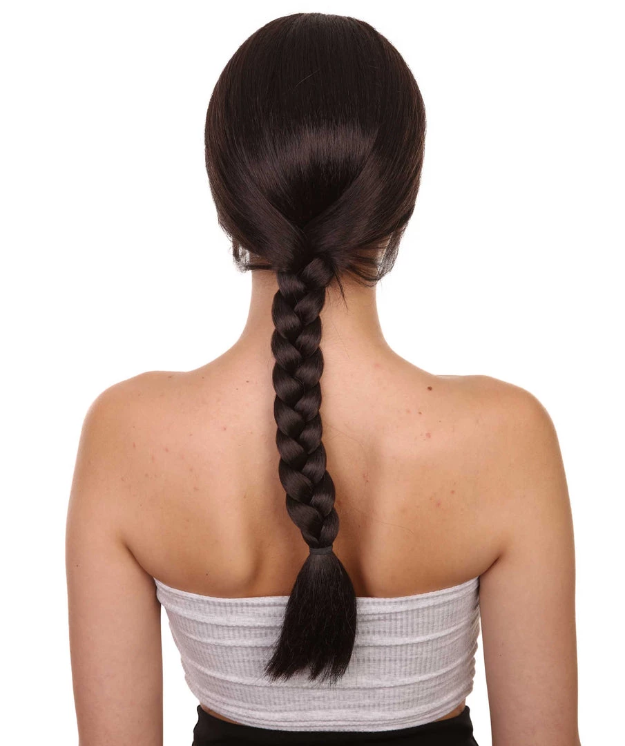Adult Women's Animated Leader Of The Water Tribe Cosplay Wig, 22" Inch Long Pigtail Braided Hair | HPO