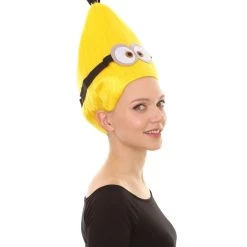 HPO Animation Yellow Unisex Wig | Yellow Tall Cartoon Film Series Wig | Premium Breathable Capless Cap Kids