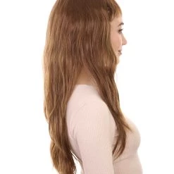 HPO Women's Womens Adult Drama Wig | Brown TV/Movie Wigs | Premium Breathable Capless Cap