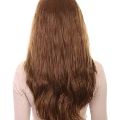 HPO Women's Womens Adult Drama Wig | Brown TV/Movie Wigs | Premium Breathable Capless Cap