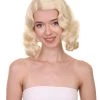HPO Womens Unfortunate Wig | Blonde TV/Movie Wigs | Premium Breathable Capless Cap Women's