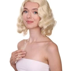 HPO Womens Unfortunate Wig | Blonde TV/Movie Wigs | Premium Breathable Capless Cap Women's