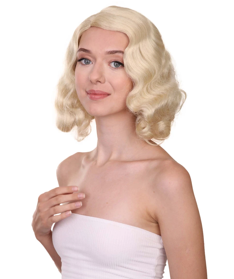 HPO Womens Unfortunate Wig | Blonde TV/Movie Wigs | Premium Breathable Capless Cap Women's