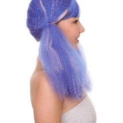 HPO Womens Mix Color Doll Wig | Big Fancy Party Event Ready Halloween Wig | Premium Breathable Capless Cap