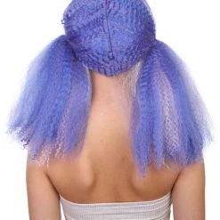 HPO Womens Mix Color Doll Wig | Big Fancy Party Event Ready Halloween Wig | Premium Breathable Capless Cap