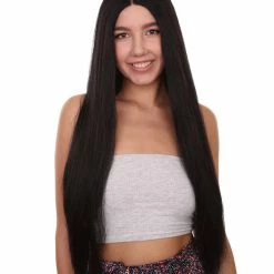Adult Women's Animated Head Of The Family Party Witch Cosplay 4x4 Lace Front Wig, 25" Inch Long Lenth Straight Hair | HPO