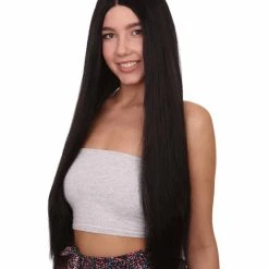 Adult Women's Animated Head Of The Family Party Witch Cosplay 4x4 Lace Front Wig, 25" Inch Long Lenth Straight Hair | HPO