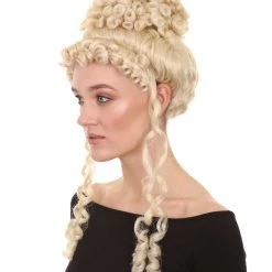 HPO Deluxe Princess Blonde Womens Wig | Royal Glamour Cosplay Halloween Wig | Premium Breathable Capless Cap Men's