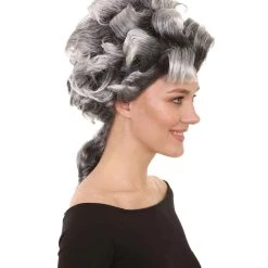HPO Men's Witch Craft Black And Grey Womens Wig | Gothic Character Cosplay Halloween Wig | Premium Breathable Capless Cap