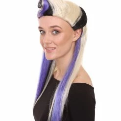 HPO Men's Mystery Annie Womens Wig | Blond Long Cosplay Halloween Wig | Premium Breathable Capless Cap