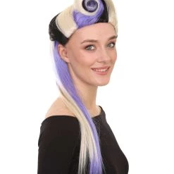 HPO Men's Mystery Annie Womens Wig | Blond Long Cosplay Halloween Wig | Premium Breathable Capless Cap