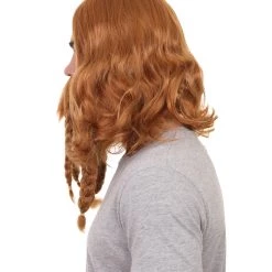 HPO Film Pirate Mens Wig And Full Beard Set | Cosplay Halloween Wig | Multiple Colors | Premium Breathable Capless Cap