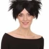 HPO Susanna Wig | Womens Short Black Character Cosplay Halloween Wig | Premium Breathable Capless Cap Men's