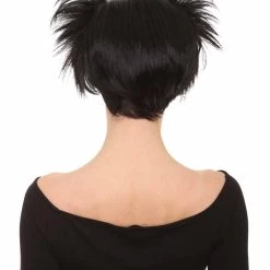 HPO Susanna Wig | Womens Short Black Character Cosplay Halloween Wig | Premium Breathable Capless Cap Men's