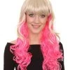 HPO Princess Jessie Womens Wig | Blond Pink Cosplay Halloween Wig | Premium Breathable Capless Cap