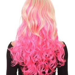 HPO Princess Jessie Womens Wig | Blond Pink Cosplay Halloween Wig | Premium Breathable Capless Cap