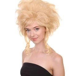 Adult Women's 16" Inch Medium Length Halloween Cosplay Baroque Renaissance 18th Century Lady Costume Wig, Synthetic Fiber Hair, | HPO