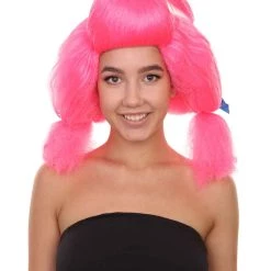 HPO Pink Circus Sweetie Womens Wig | Super Size Jumbo Wigs | Premium Breathable Capless Cap Women's