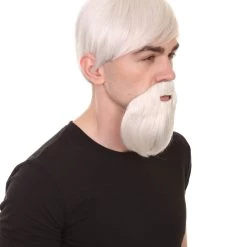 HPO Fastfood Mens Wig And Moustache | Cosplay Halloween Wig | Premium Breathable Capless Cap Men's