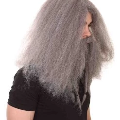 HPO Film Pirate Mens Wig And Full Beard Set | Cosplay Halloween Wig | Premium Breathable Capless Cap Men's