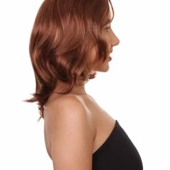 HPO Natural Brown Womens Wig | TV/Movie Short Brown Fancy Cosplay Halloween Wig | Premium Breathable Capless Cap