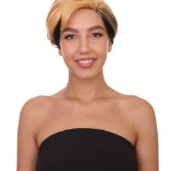 HPO Highlight Short Womens Wig | Bob Short Cosplay Halloween Wig | Premium Breathable Capless Cap