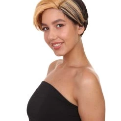 HPO Highlight Short Womens Wig | Bob Short Cosplay Halloween Wig | Premium Breathable Capless Cap