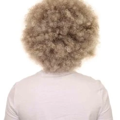 HPO SALE Afro Brown Wig | Super Jumbo Afro Cosplay Halloween Wig | Premium Breathable Capless Cap Design