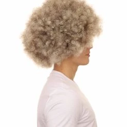 HPO SALE Afro Brown Wig | Super Jumbo Afro Cosplay Halloween Wig | Premium Breathable Capless Cap Design