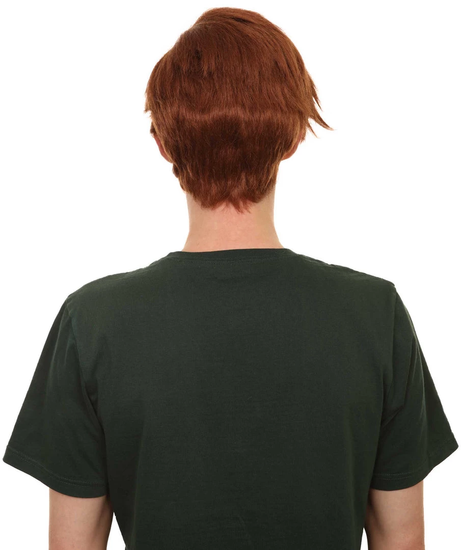 Adult Men's 10" Inch Short Length Cosplay Anime Halloween Animated Frat Guy Boss Baby Wig, Synthetic Soft Fiber Hair, | HPO