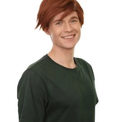 Adult Men's 10" Inch Short Length Cosplay Anime Halloween Animated Frat Guy Boss Baby Wig, Synthetic Soft Fiber Hair, | HPO