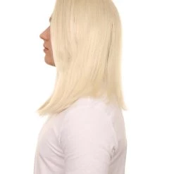 HPO Petty Dark Wizard Dad | Slick Side Parted White Hair With Fake Forehead | Premium Halloween Wig