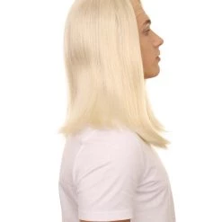 HPO Petty Dark Wizard Dad | Slick Side Parted White Hair With Fake Forehead | Premium Halloween Wig