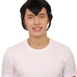 Adult Men's 10" Inch Short Length Anime Cosplay Party Fighter Samaurai Wig, Synthetic Soft Fibers Hair | HPO