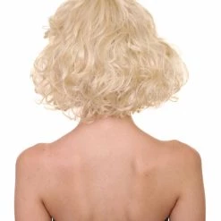 HPO 51's Curly Womens Wig | Blonde Vintage Wig | Premium Breathable Capless Cap Women's