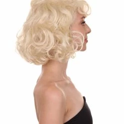 HPO 51's Curly Womens Wig | Blonde Vintage Wig | Premium Breathable Capless Cap Women's