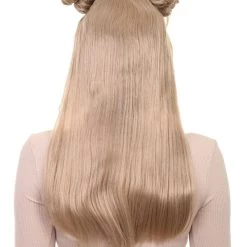 HPO Women's Asian Princess Wig | Blonde Cosplay Wigs | Premium Breathable Capless Cap