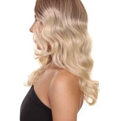 HPO Superwomen Marley Womens Wig | Blond Long Sexy Cosplay Party Halloween Wig | Premium Breathable Capless Cap