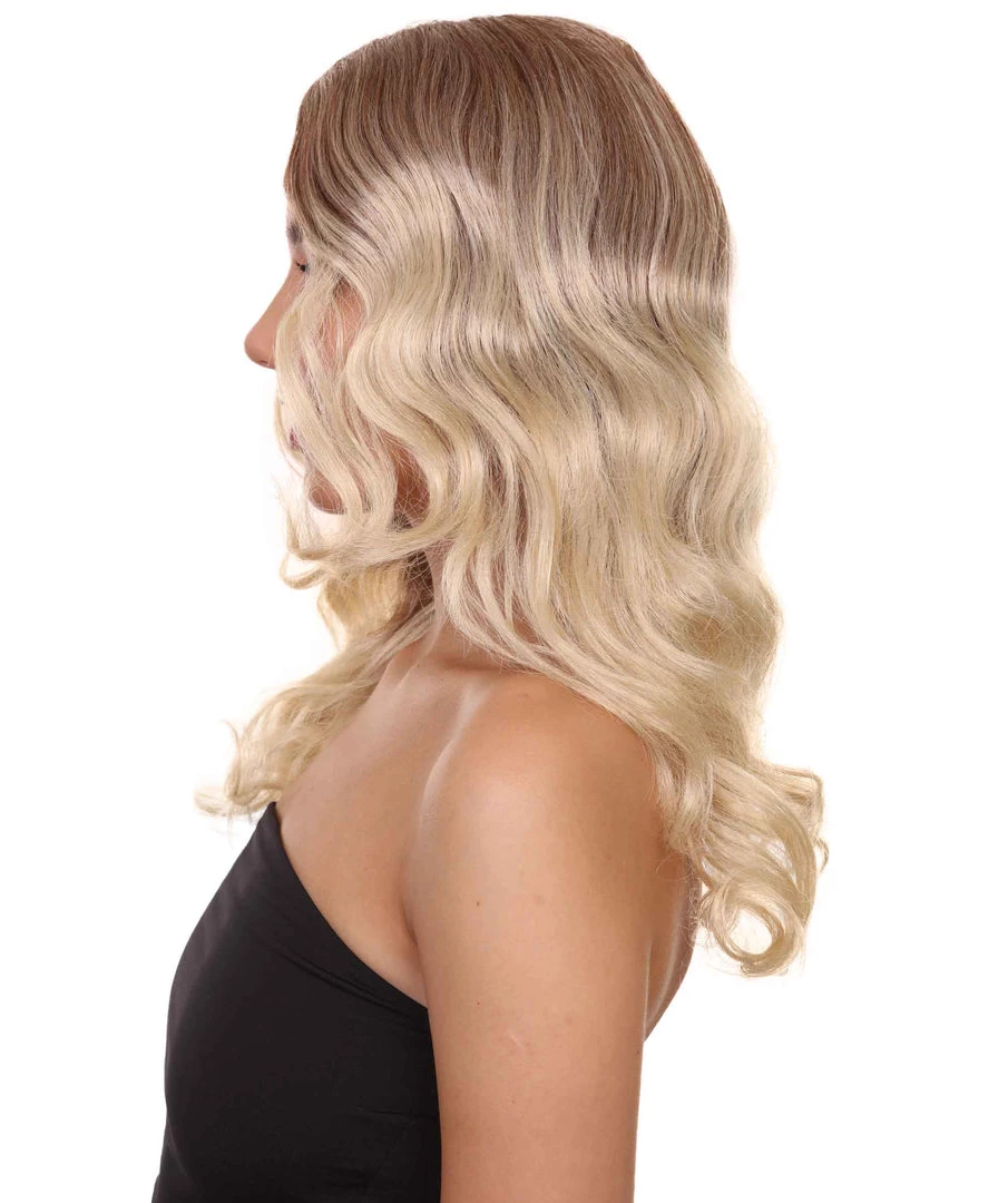 HPO Superwomen Marley Womens Wig | Blond Long Sexy Cosplay Party Halloween Wig | Premium Breathable Capless Cap