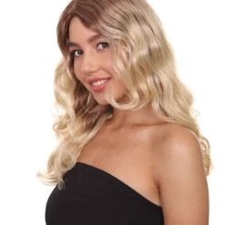 HPO Superwomen Marley Womens Wig | Blond Long Sexy Cosplay Party Halloween Wig | Premium Breathable Capless Cap