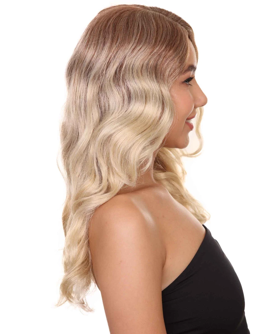 HPO Superwomen Marley Womens Wig | Blond Long Sexy Cosplay Party Halloween Wig | Premium Breathable Capless Cap