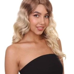 HPO Superwomen Marley Womens Wig | Blond Long Sexy Cosplay Party Halloween Wig | Premium Breathable Capless Cap