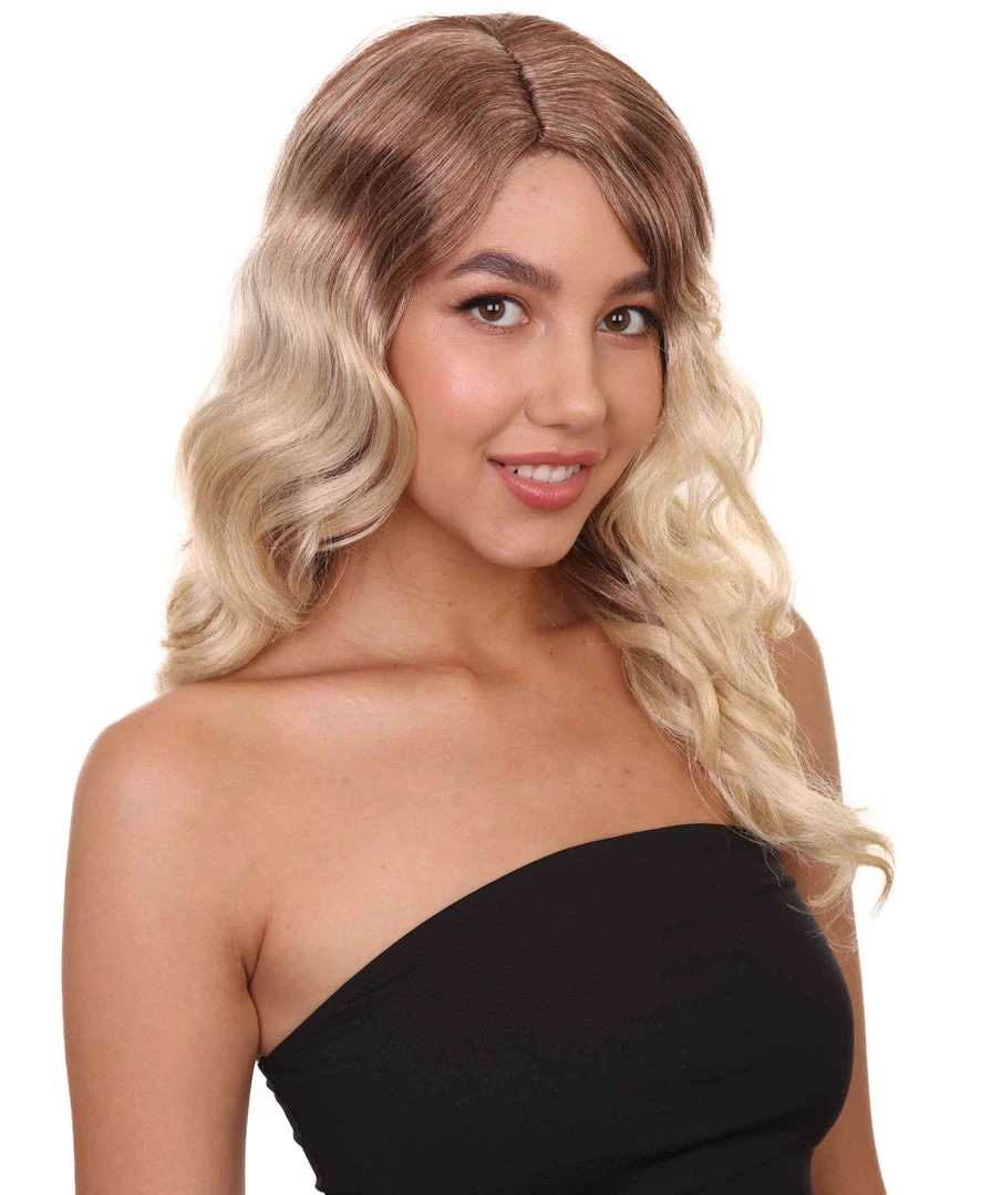 HPO Superwomen Marley Womens Wig | Blond Long Sexy Cosplay Party Halloween Wig | Premium Breathable Capless Cap