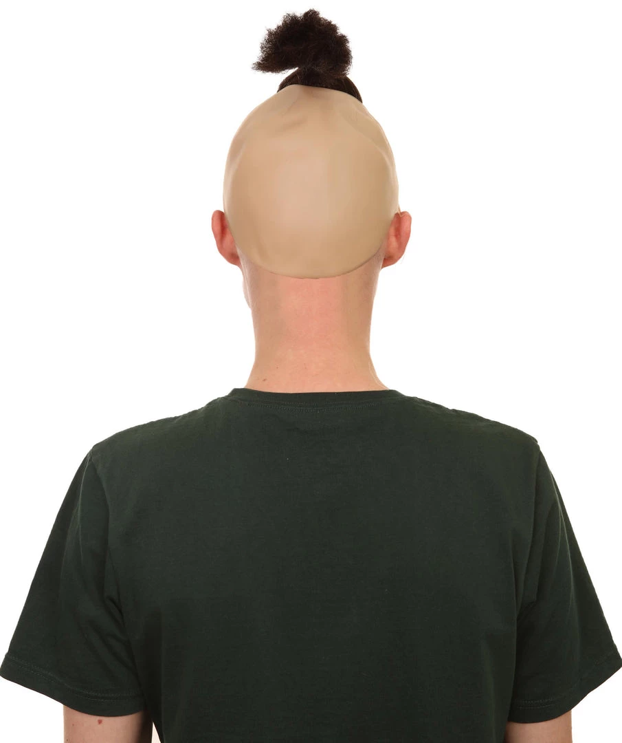 Adult Men's 8.5" Inch Short Length Animated Halloween Cosplay Water Tribe Warrior Bald Cap Brown Wig, Synthetic Soft Fiber Hair, Perfect For Your Next Festival And Group Anime Party! | HPO